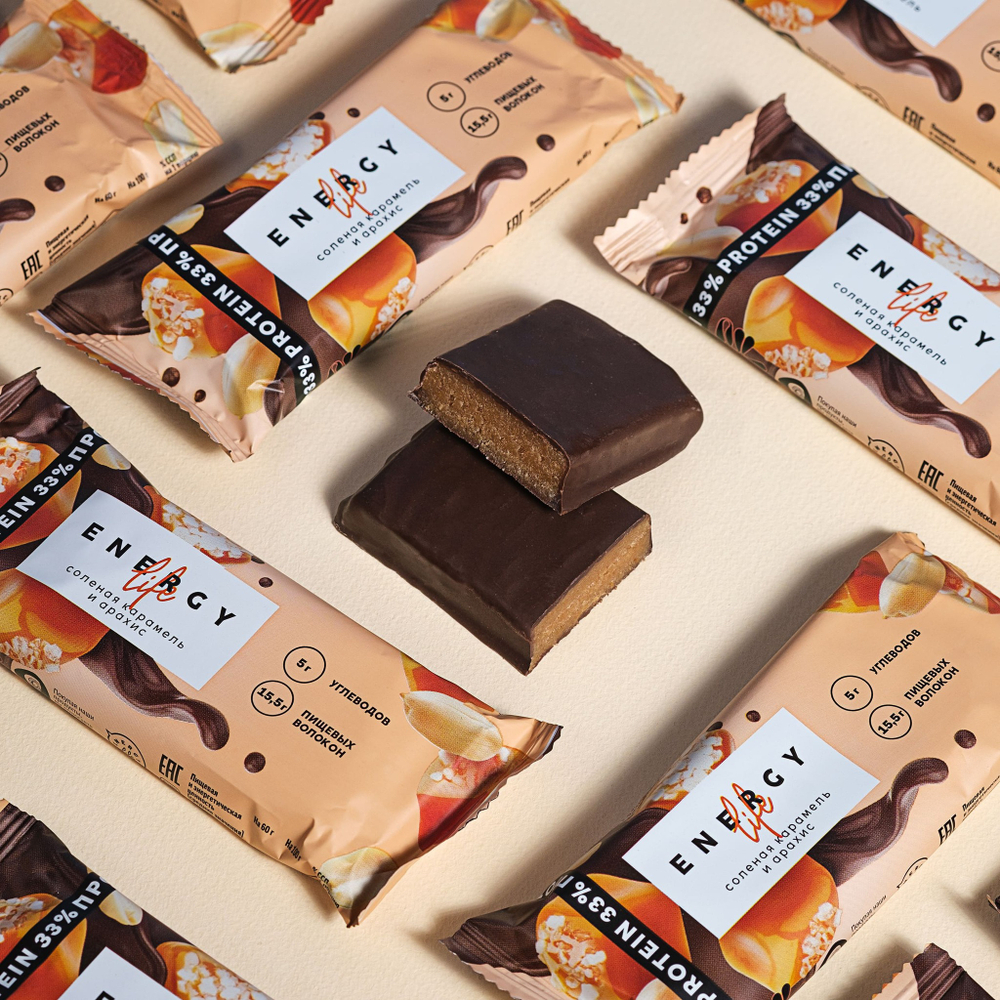 Energy Life Батончик протеиновый "Соленая карамель и арахис" 3шт/упак