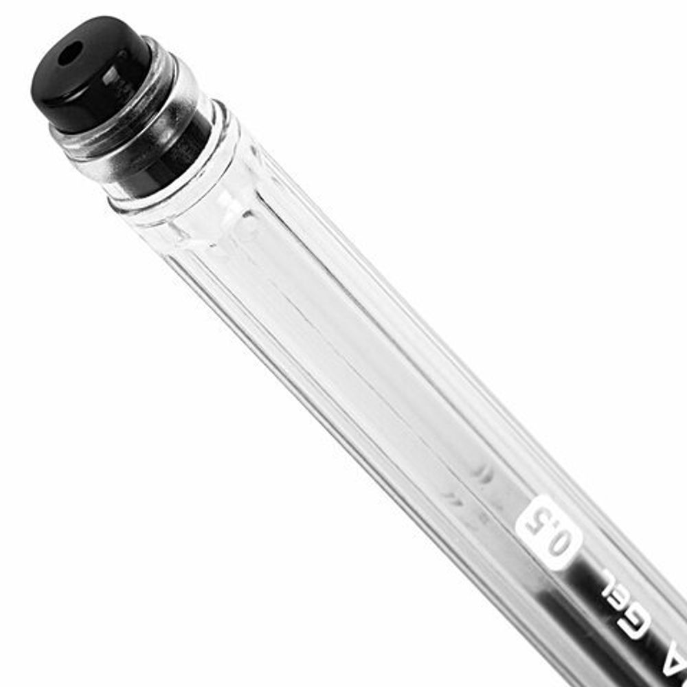 Ручки гелевые BRAUBERG "EXTRA", ЧЕРНЫЕ, НАБОР 4 штуки, узел 0,5 мм, линия 0,35 мм, 143906