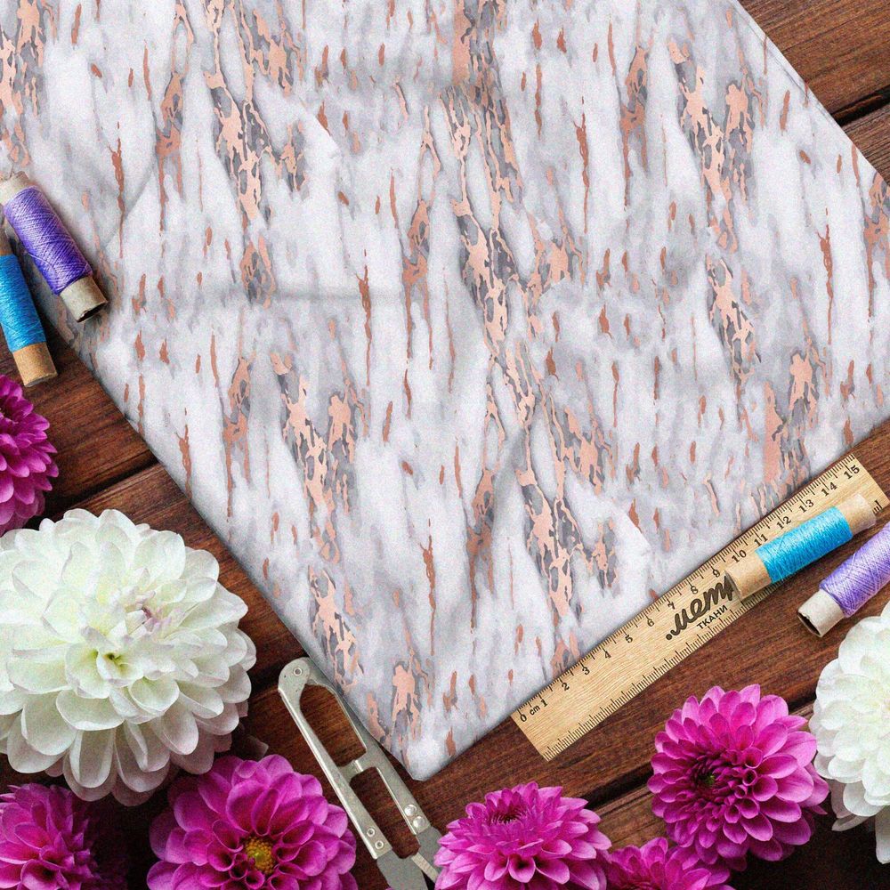 Ткань таффета пыльно-розовая кора дерева