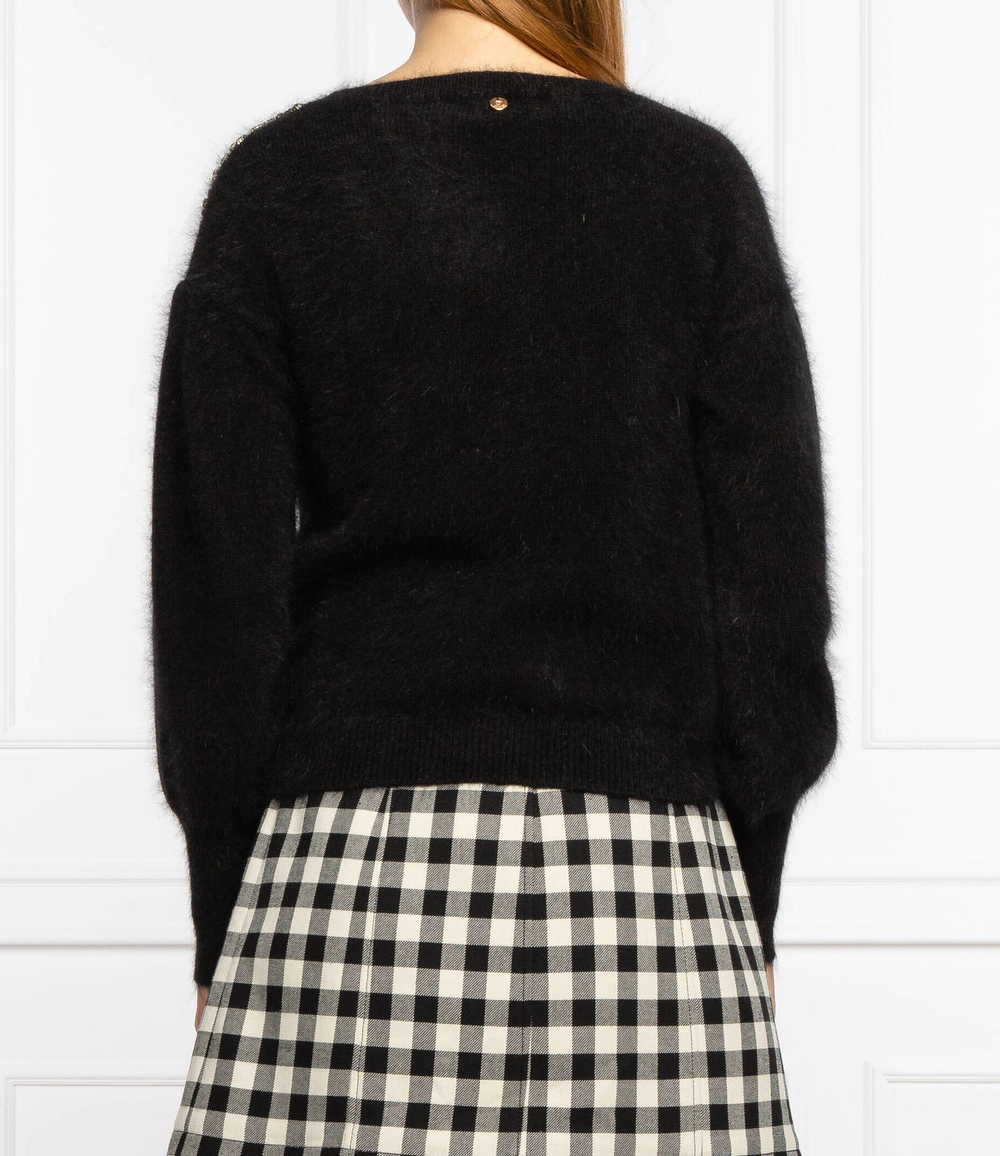 Хлопковый свитер Liu Jo - черный(CF1170 MA97L)