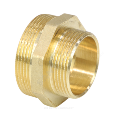 Ниппель латунь переходной Ду 40х32 (1 1/2"х1 1/4") НР LD LD.65.503.40х32