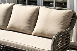 "Ницца" лаунж-зона из искусственного ротанга, цвет серый