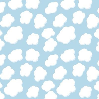 Облака на голубом фоне