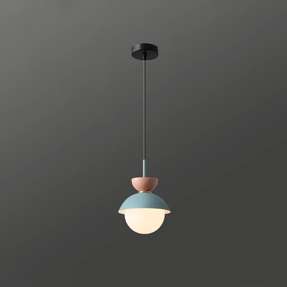 Подвесной светильник POMPON Черный - Голубой