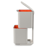Контейнер для мусора с двумя баками Totem Compact 40 л белый, Joseph Joseph