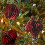 Набор ёлочных украшений Винтэртид, 6 шт, 5 см, бумага