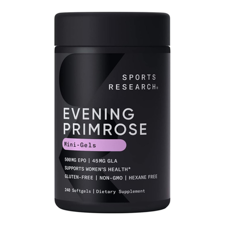 Sports Research, Масло примулы вечерней, Evening Primrose 500 mg, 240 капсул