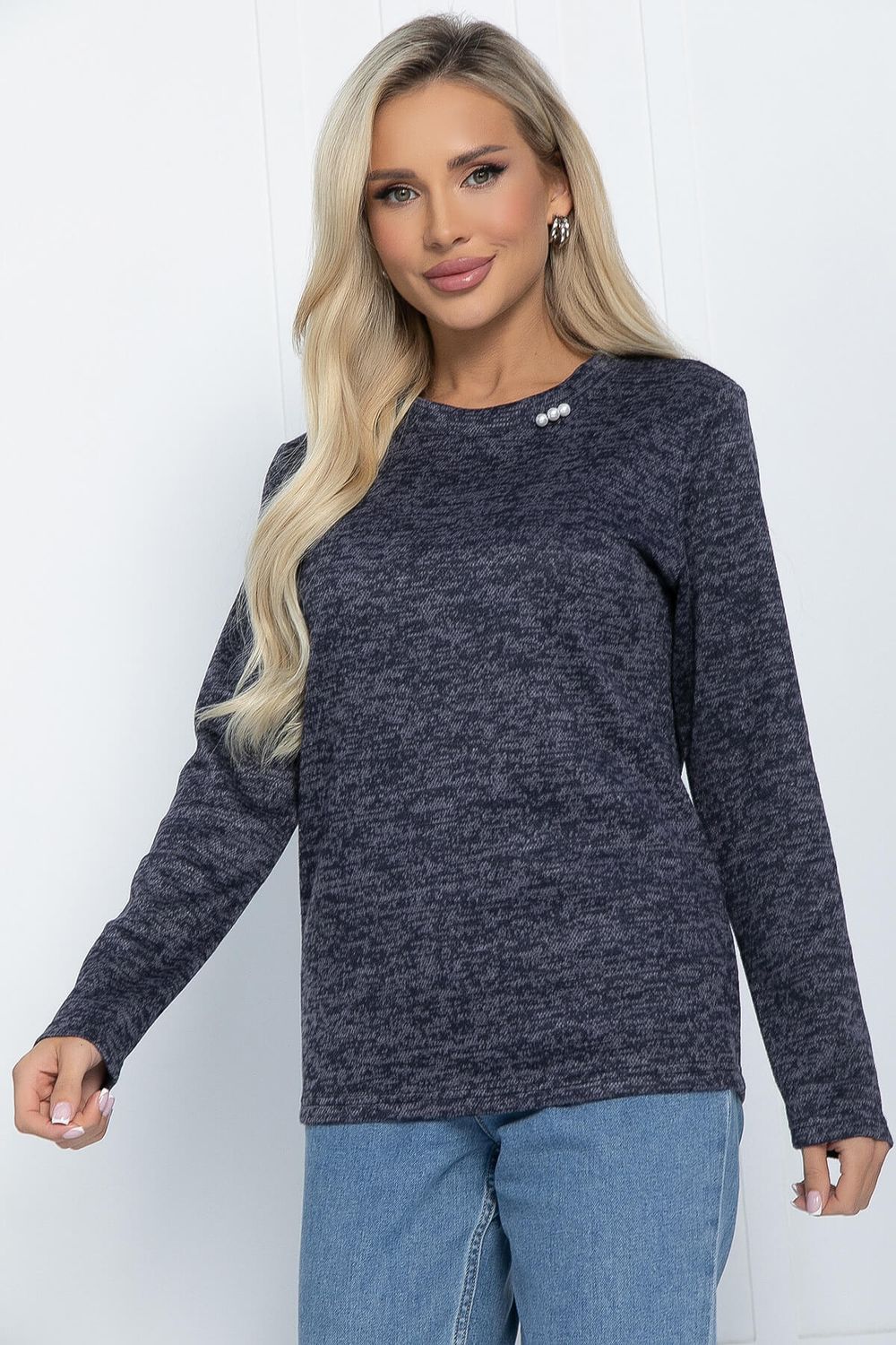 Джемпер Сатина (темно-синий) Б11495 LT Collection