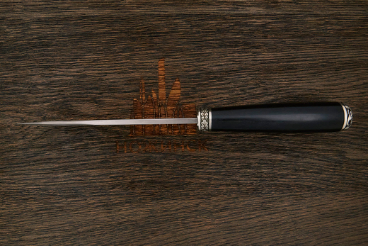 Разделочный нож Игоря Пампуха Модель 007, клинок 145мм, булат легированный, рукоять граб