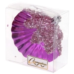 Елочная игрушка «Ракушка» 9*4*9 см, Фиолетовый