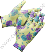 GRINDA прозрачное нитриловое покрытие, зелёные, размер S-M, садовые перчатки (11295-S)