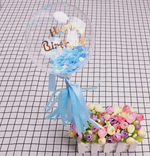 Шар (5''/13 см) Микро-Deco Bubble, Прозрачный, Кристалл, 1 шт.