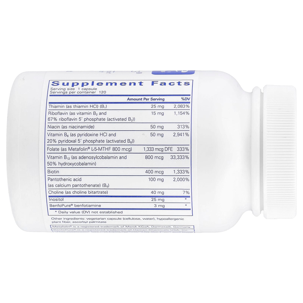 Pure Encapsulations, PureGenomics® B-Complex, 120 капсул