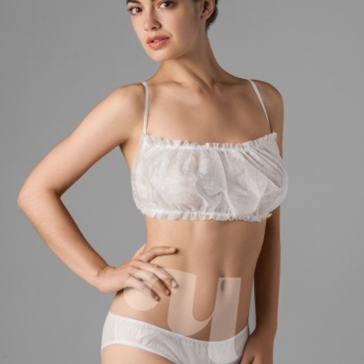 Топик с открытой спиной спанбонд Белый 10 шт/уп