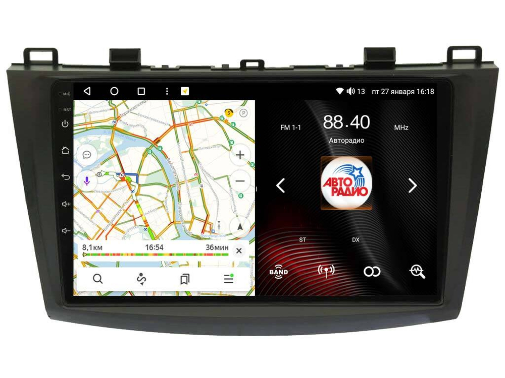 Магнитола для Mazda 3 2009-2013 - Vaycar VA41-0034 на Android 13, 8-ядер, 2Гб-32Гб, 4G SIM-слот