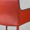 Стул с подлокотниками Barrie красная кожа