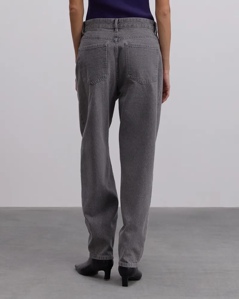 Серые джинсы-багги