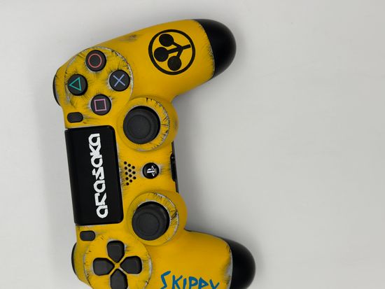 Геймпад Dualshock 4 - Cyberpunk 2077 Custom Edition #8 (Arasaka)