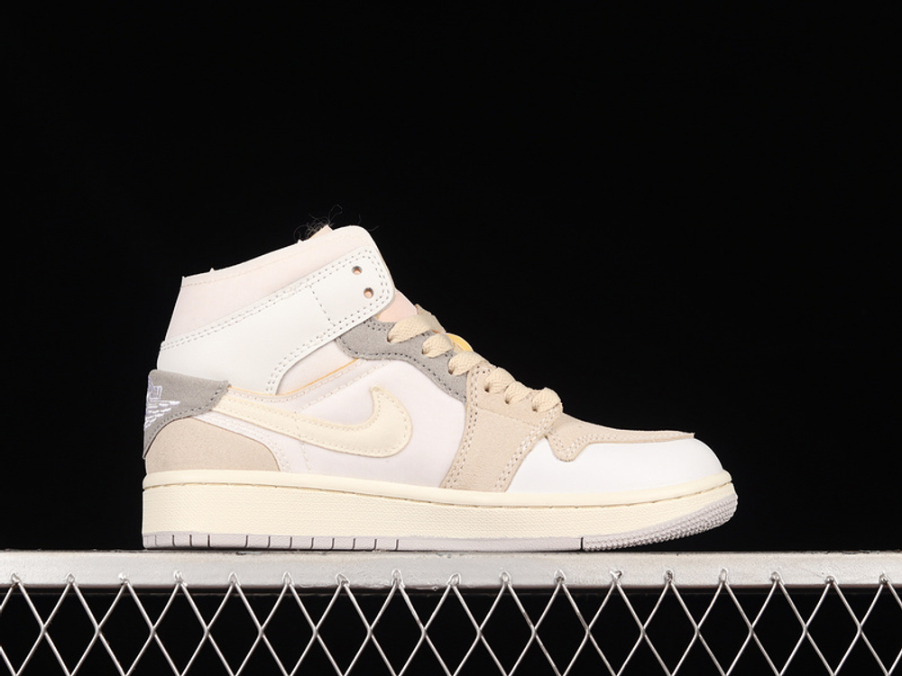 Jordan 1 Mid SE Craft Inside Out White Grey