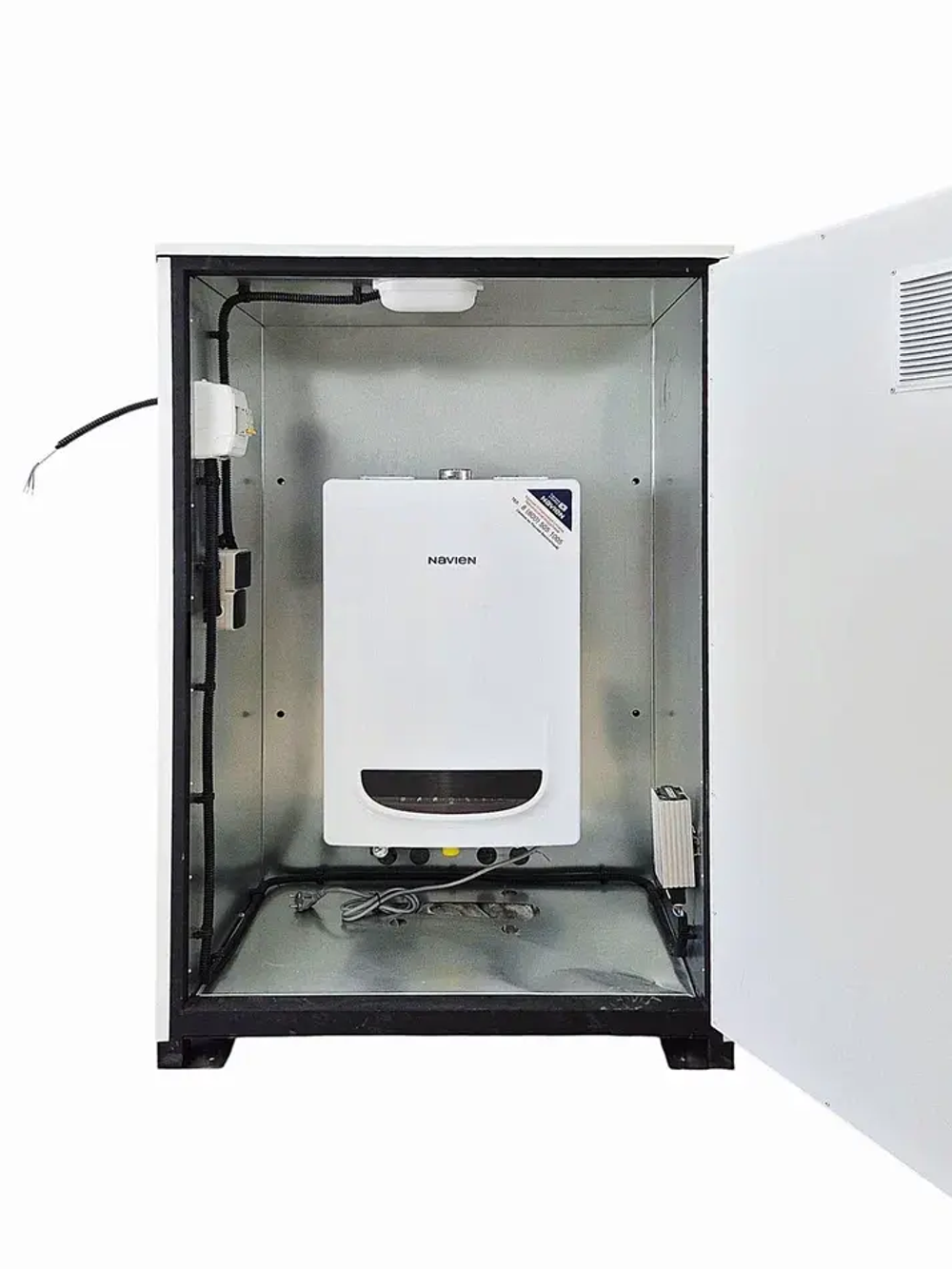 Комплект котел настенный NAVIEN Deluxe One-24k COAX + термобокс наруж.размещения +коаксиальная труба