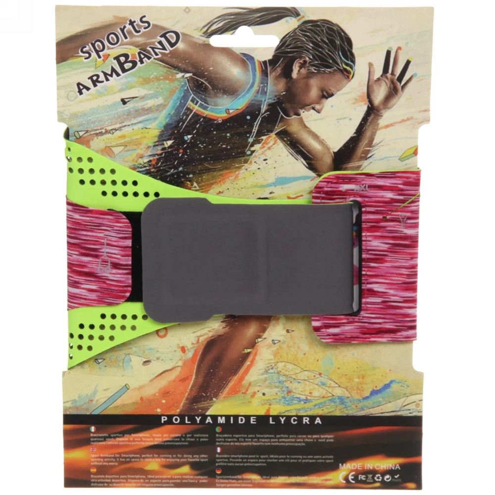 Чехол спортивный для телефона на руку «Victory» (для телефона 6»), микс