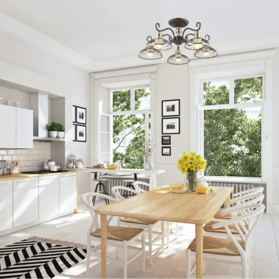 Люстра потолочная 3472/5C кофе/золото/металл LUMION SALE