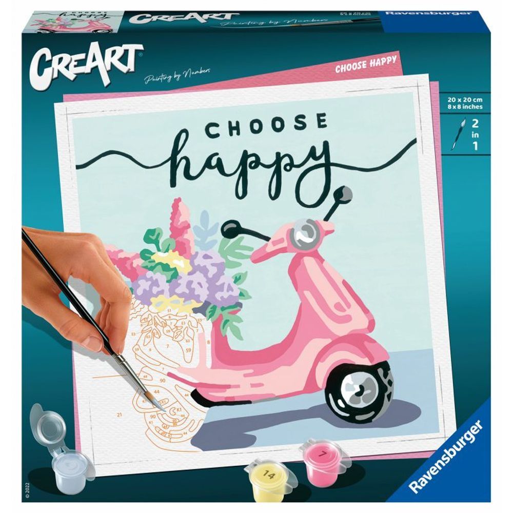 Ravensburger - Книжка-раскраска CreArt Choose Happy 201259