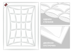 Одеяло легкое кассетное 160х220 German Grass Non-Allergenic Premium Grass