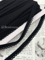 Резинка бельевая ажурная черная 12 мм