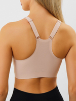 Набор из 2 бесшовных бюстгальтеров-топов - черного и бежевого (Размер: S) (Цвет: черный с бежевым)