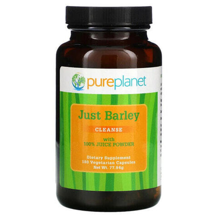 Зелень и зеленые овощи Pure Planet, Just Barley, 180 вегетарианских капсул