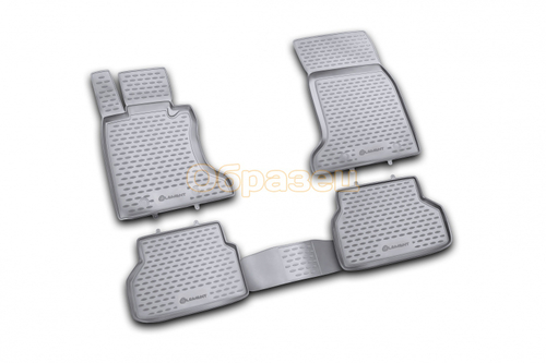 Коврики в салон для MERCEDES-BENZ E-Class W212 2009-2016, 4 шт. (полиуретан, серые) NLC.34.16.211K