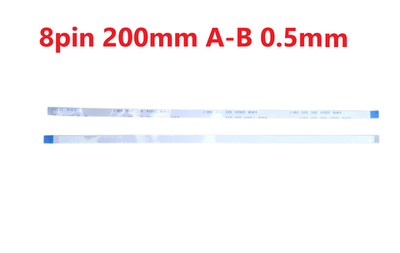 Шлейф FFC 8-pin Шаг 0.5mm Длина 20cm Обратный A-B AWM 20624 80C 60V VW-1