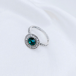 "Лоо" кольцо в серебряном покрытии из коллекции "Леди" от Jenavi