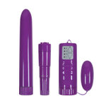 Набор фиолетовых вибромассажеров Pleasure Purple Kit (Цвет: фиолетовый)