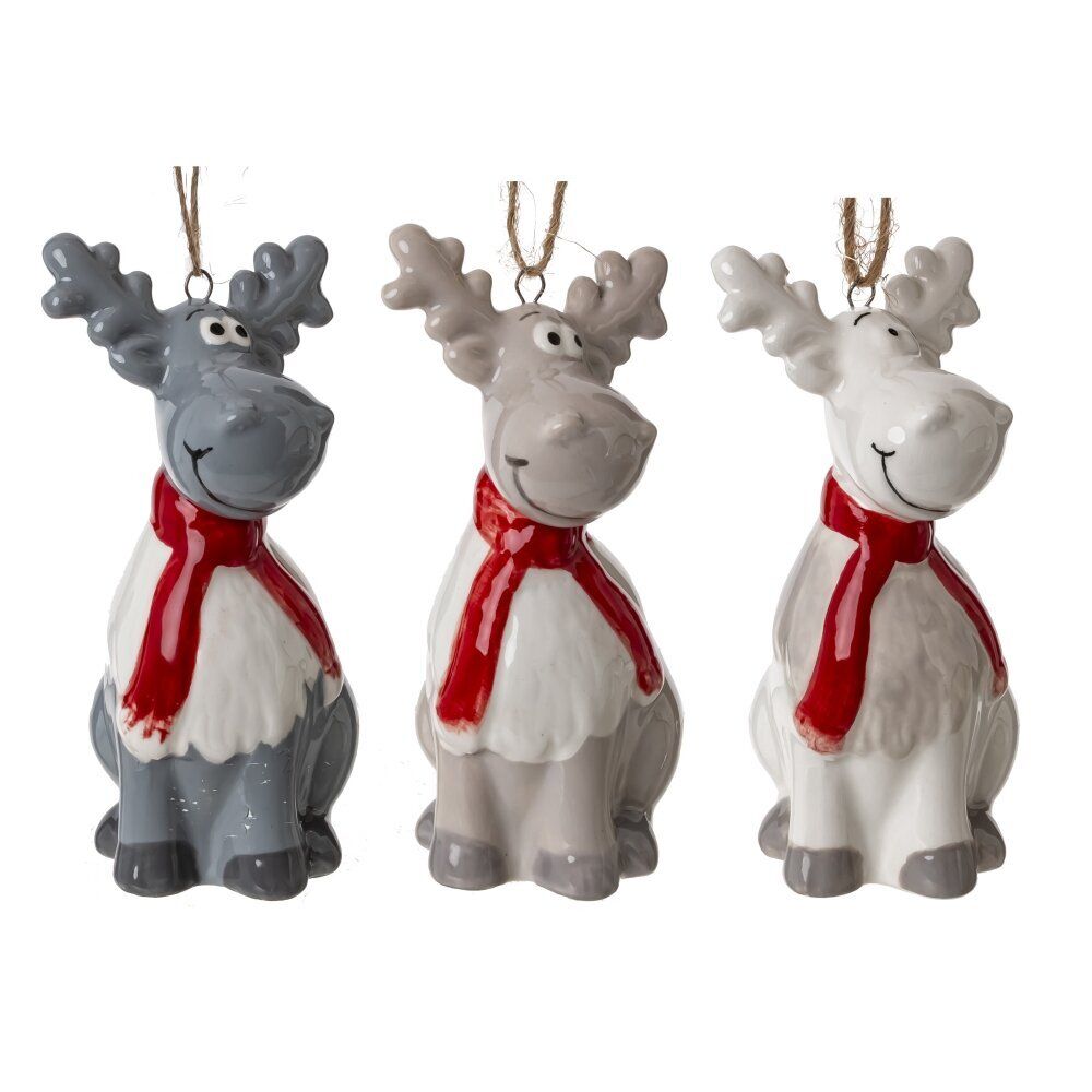 GAEM Фигурка декоративная подвесная "Олень", L5 W4 H8,5 см, 3в.