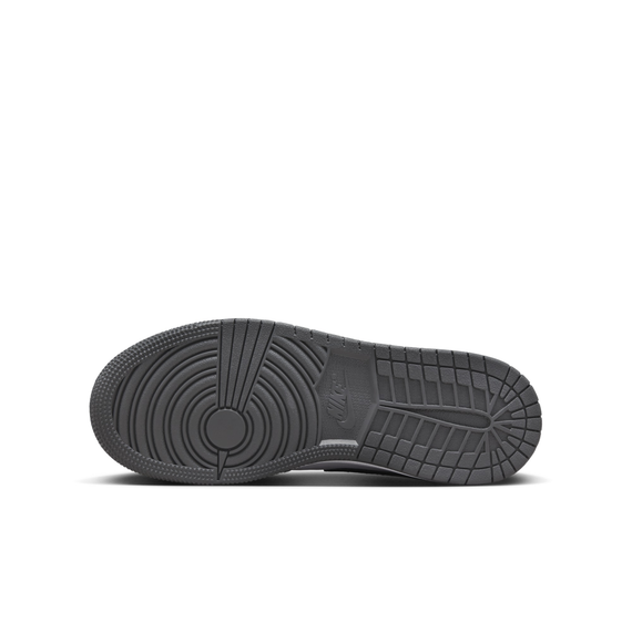 Иордания Air Jordan 1 Детские баскетбольные мячи Низкие Белый Серый Черный Юнисекс