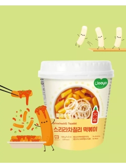 Рисовые клецки токпокки со вкусом Шричача Чили 120 г * 2 шт