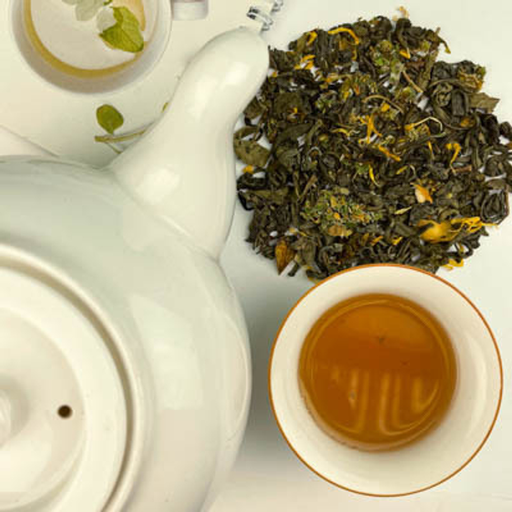 Зеленый чай BERRY-TEA "Молочный коктейль" | 18гр под стакан | Эконом