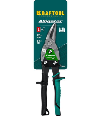 KRAFTOOL Alliator, 250 мм, левые ножницы по металлу (2328-L)