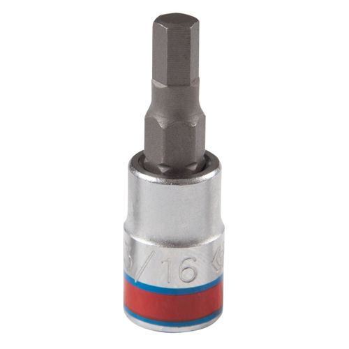 KING TONY (203506S) Насадка (бита) торцевая 1/4", Hex, 3/16", L = 37 мм