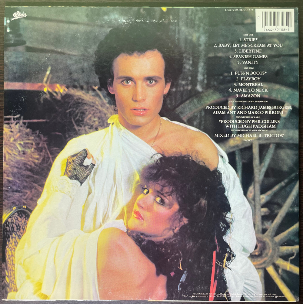 Adam Ant ‎– Strip (США 1982г.)