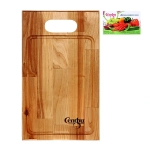 Доска разделочная «Прямая ручка» малая с желобом 30*18*1,8см