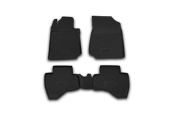 Коврики Standard, в салон PEUGEOT 107 2005- , 4 шт. (полиуретан, чёрные) Element.CARPGT00005