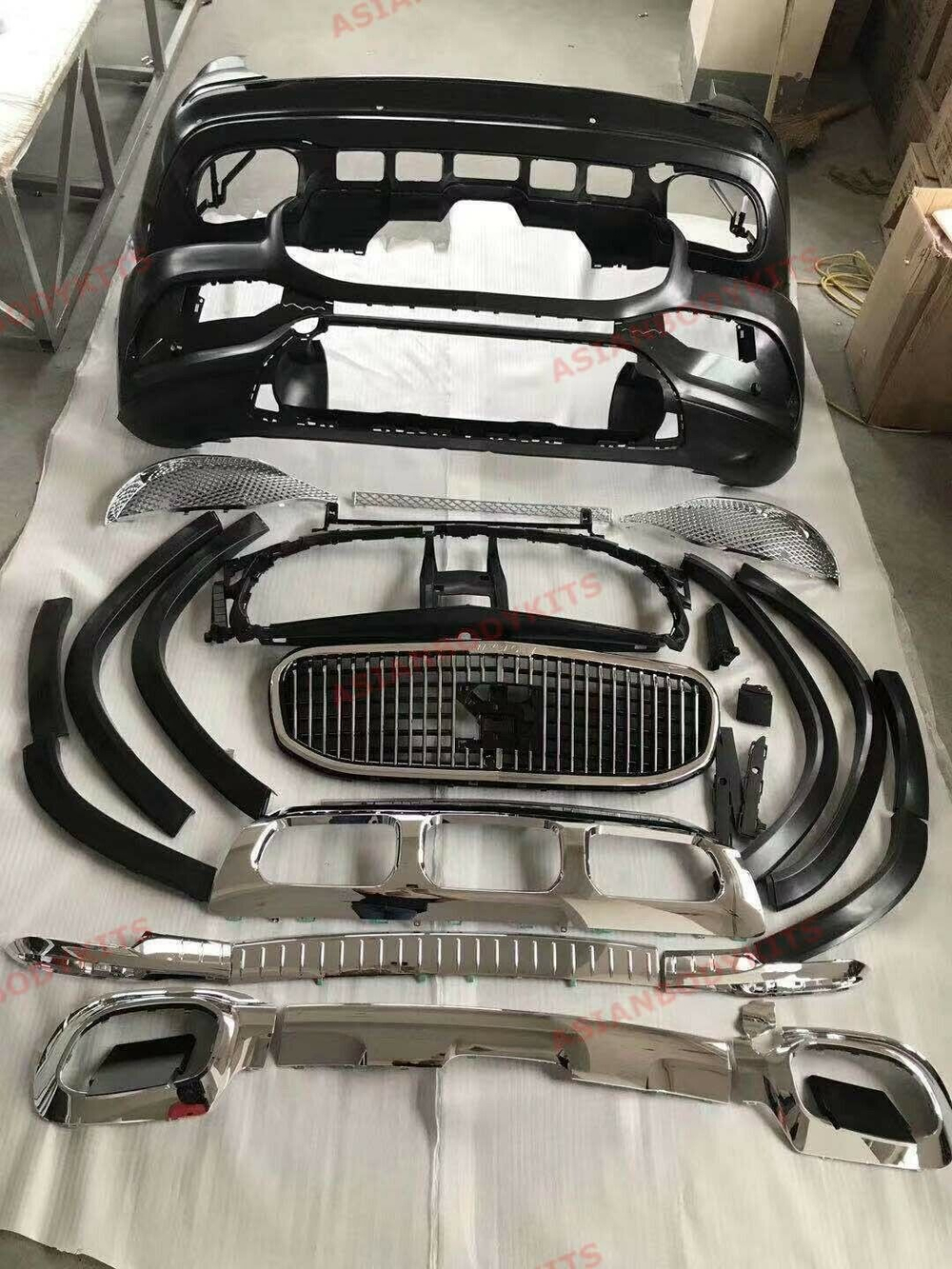 Обвес переделка для MERCEDES BENZ GLS X167 ДО MAYBACH Майбах Мерседес Бенц ГЛС