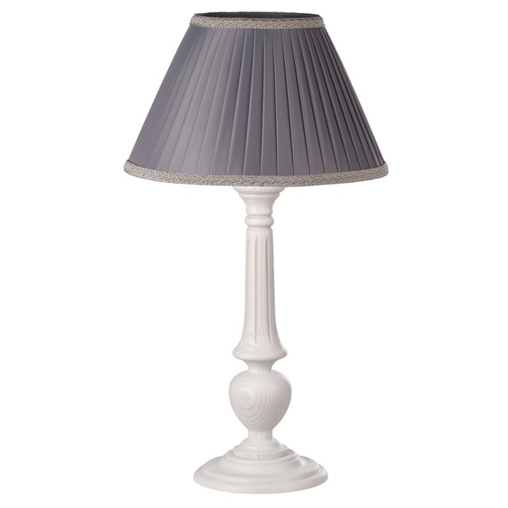 Лампа настольная «Лаура» выбеленный дуб с серой патиной Л04БС