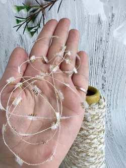 Пряжа для вязания травка пушистая реснички