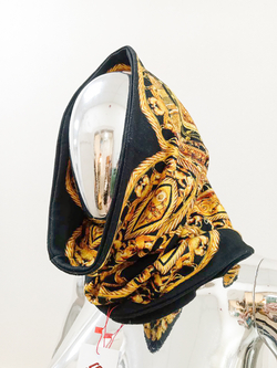 Двусторонний снуд "Золото предков", принт по мотивам знаменитых скифских и древнегреческих украшений