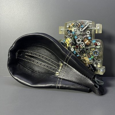 Кожаный чехол для груши (Черный)