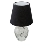 Лампа настольная mirage, D19 см с черным абажуром